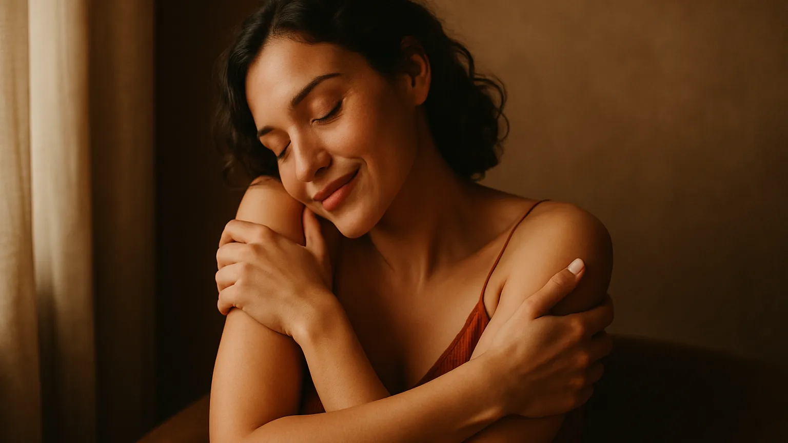 Persoană meditând pentru a-și cultiva iubirea de sine