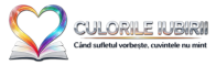 Logo Culorile Iubirii – inimă multicoloră ieșind dintr-o carte deschisă